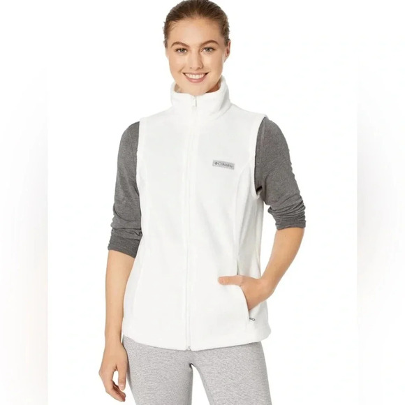 Women’s Columbia White Benton Springs Vest Size Small NEW WITH TAGS - Picture 1 of 9